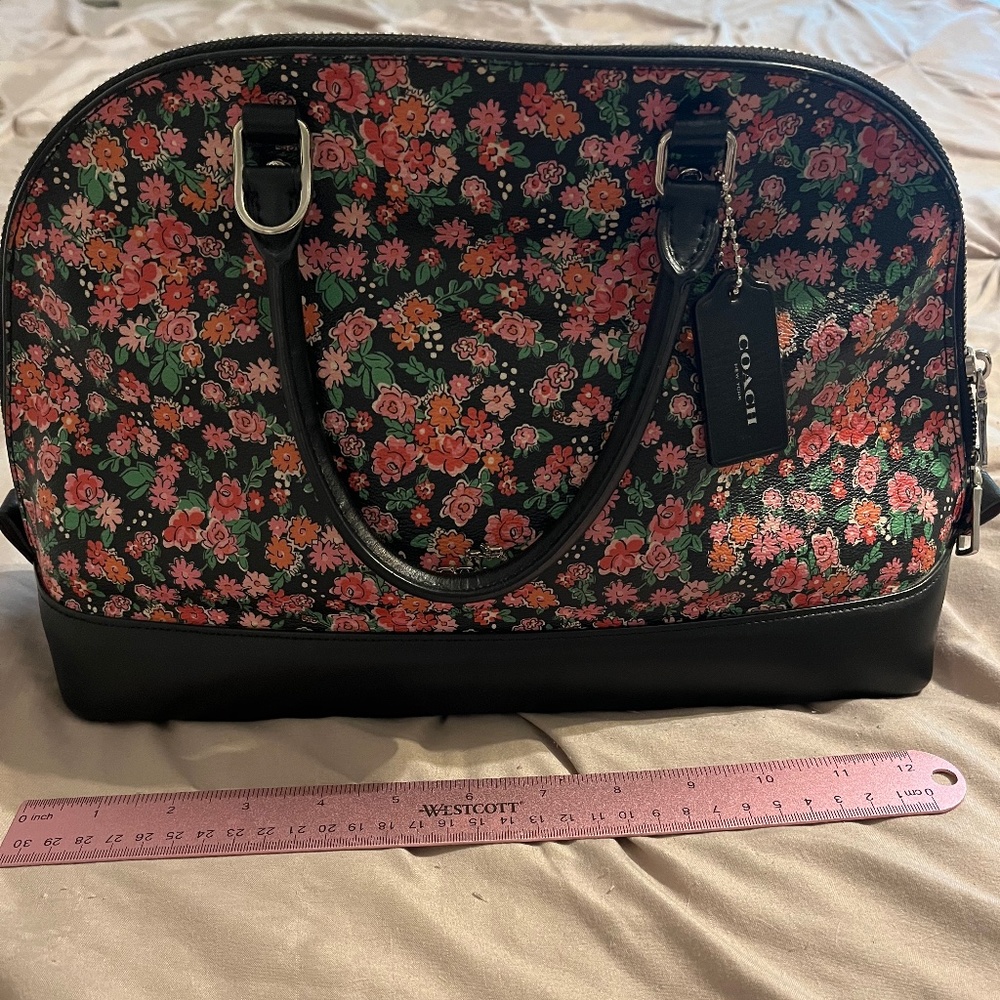 Coach floral purse